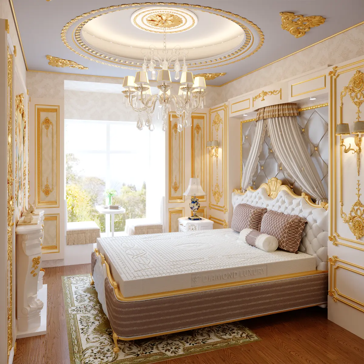 Nệm cao su Kim Cương Diamond Luxury 5 Nệm cao su Kim Cương Diamond Luxury