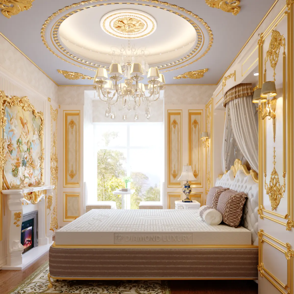 Nệm cao su Kim Cương Diamond Luxury 4 Nệm cao su Kim Cương Diamond Luxury