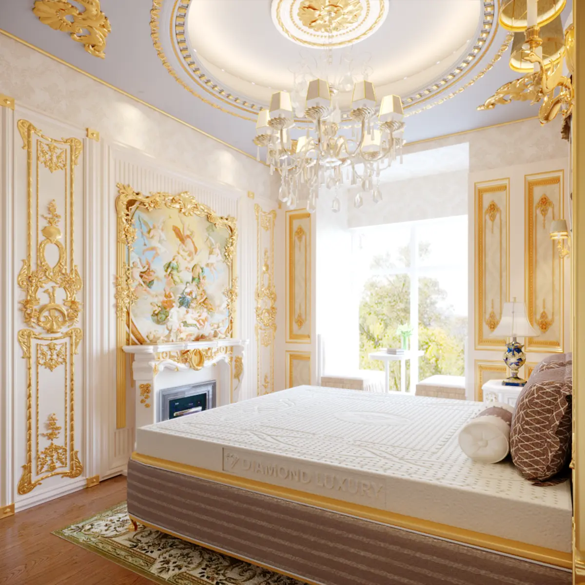 Nệm cao su Kim Cương Diamond Luxury 3 Nệm cao su Kim Cương Diamond Luxury