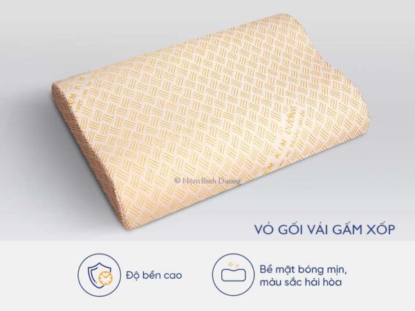 Gối cao su Kim Cương lượn sóng - Nệm Bình Dương