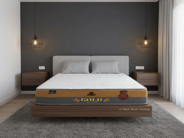 Nệm Lò Xo Túi Kim Cương Gold