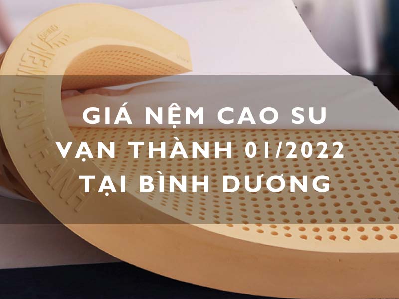 Giá nệm cao su Vạn Thành 01/2022 - Nệm Bình Dương