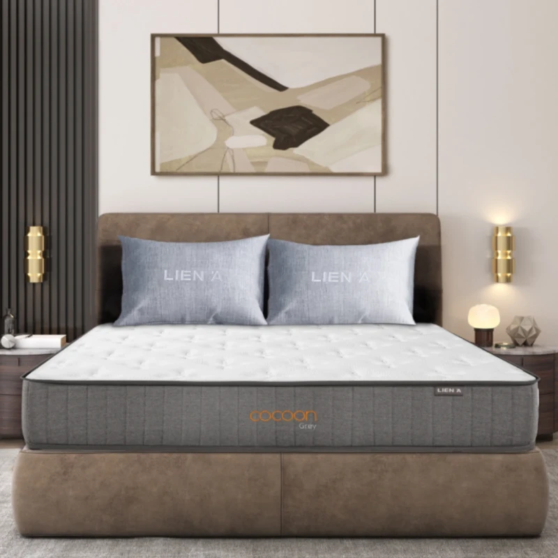 Nệm lò xo túi Liên Á Cocoon Grey