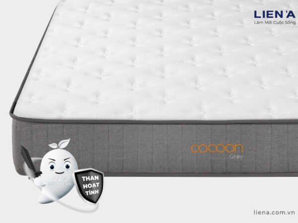 Nệm lò xo túi Liên Á Cocoon Grey