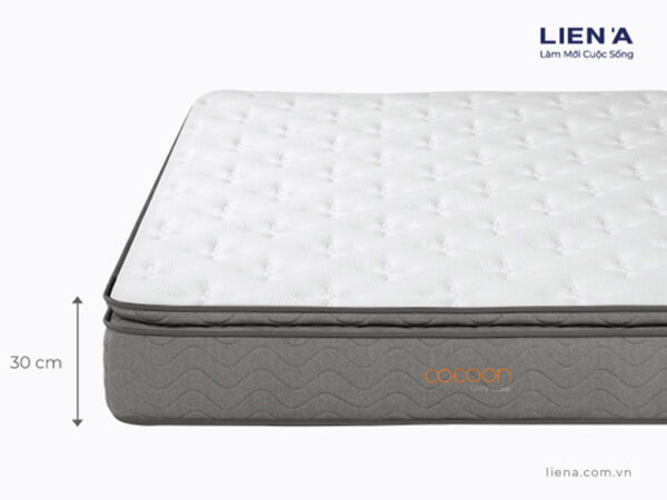 Nệm lò xo túi Liên Á Cocoon Grey Luxe 6 Nệm lò xo túi Liên Á Cocoon Grey Luxe