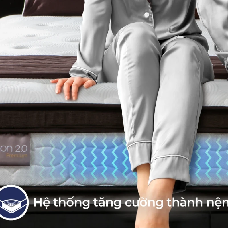 Nệm lò xo túi Liên Á Cocoon Premium