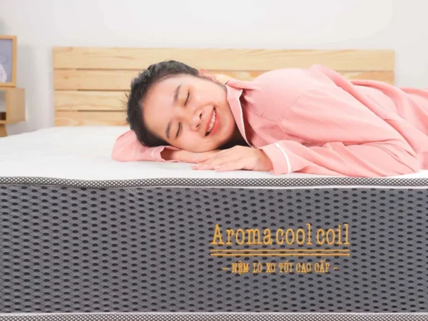 Nệm Lò Xo Túi Aroma Cool Coil 2 Viền