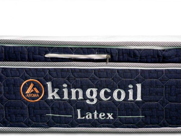 Nệm Lò Xo Cao Su Aroma Kingcoil Latex