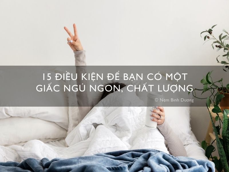15++ điều kiện để bạn có một giấc ngủ ngon, chất lượng