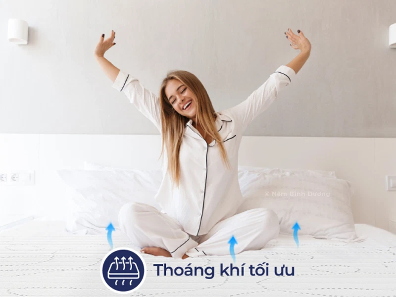 Nệm Cao Su Liên Á Legend thoáng khi tối ưu Nệm Cao Su Liên Á Legend