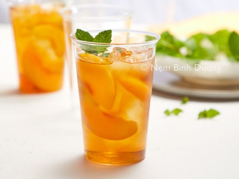 Trà đào - Trà giải nhiệt mùa hè dễ uống