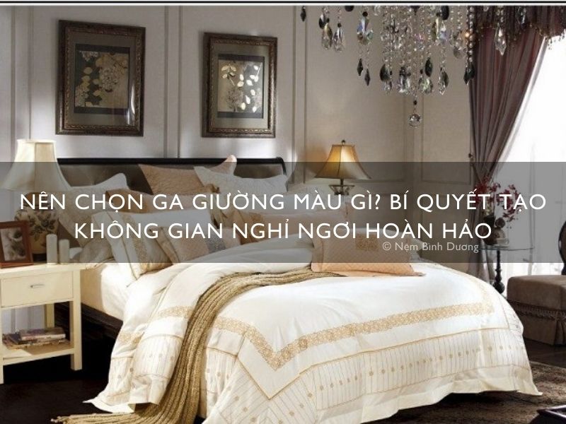 Nên chọn ga giường màu gì? Bí quyết tạo không gian nghỉ ngơi hoàn hảo