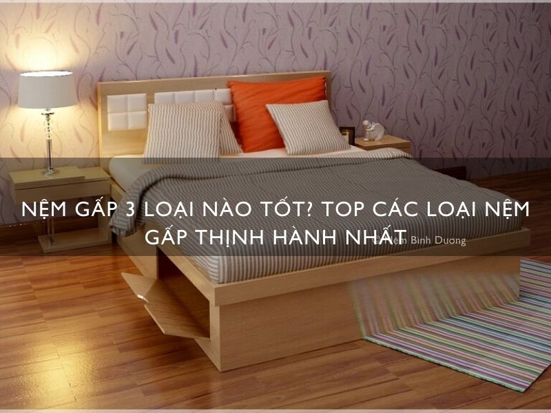 Nệm gấp 3 loại nào tốt? Top các loại nệm gấp thịnh hành nhất