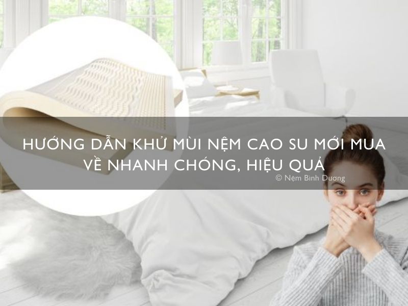 Hướng dẫn khử mùi nệm cao su mới mua về nhanh chóng, hiệu quả