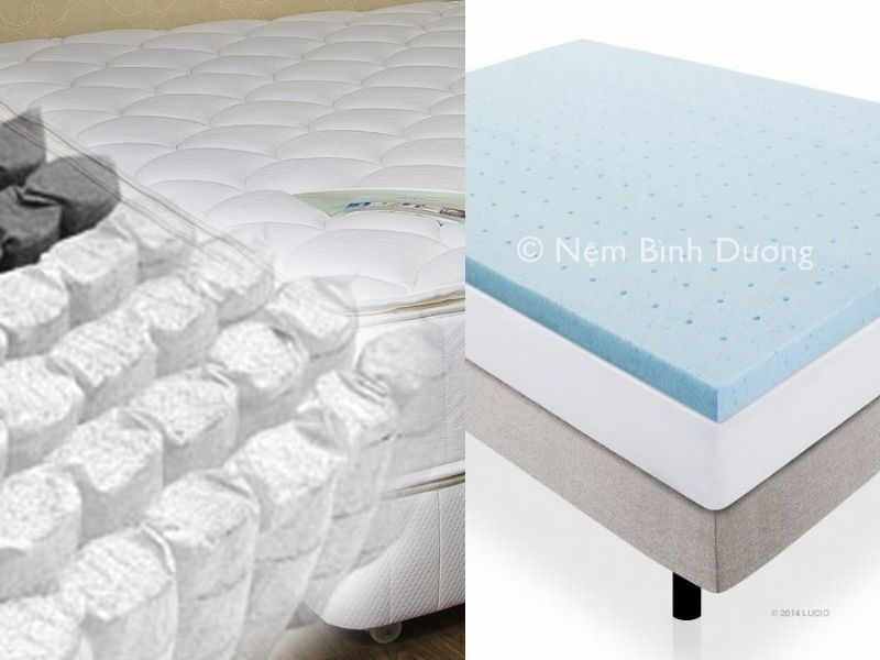 So sánh nệm cao su và nệm lò xo