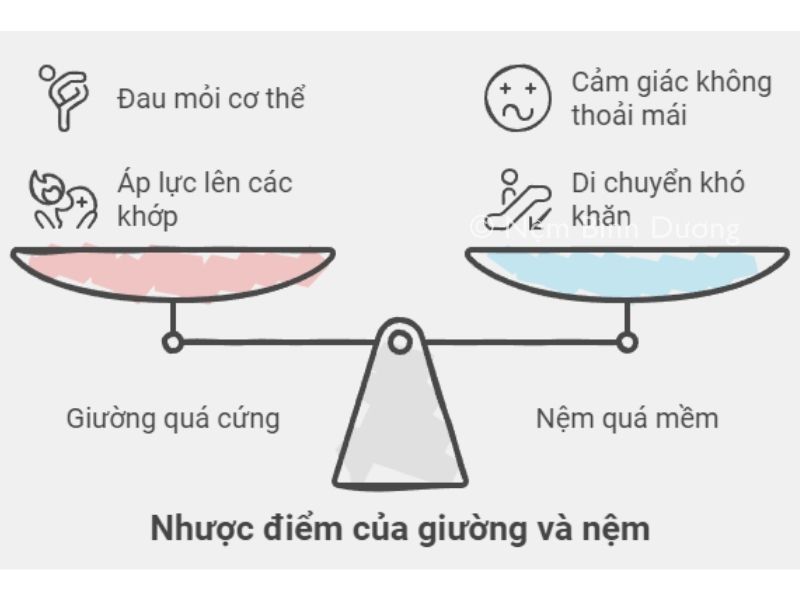 Những hạn chế cần chú ý khi mua giường và nệm