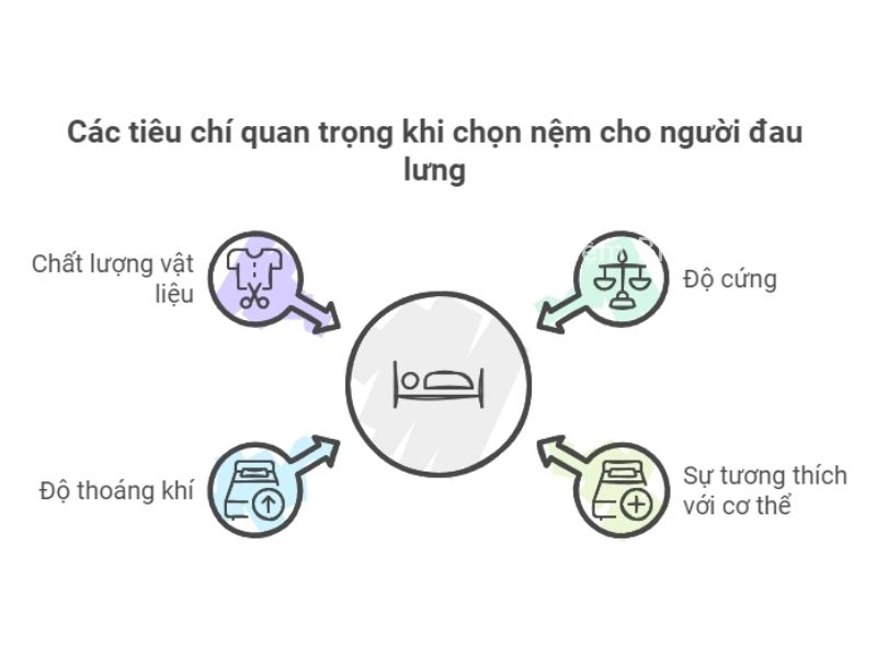 Top 4 tiêu chí quan trọng khi chọn nệm cho người đau lưng