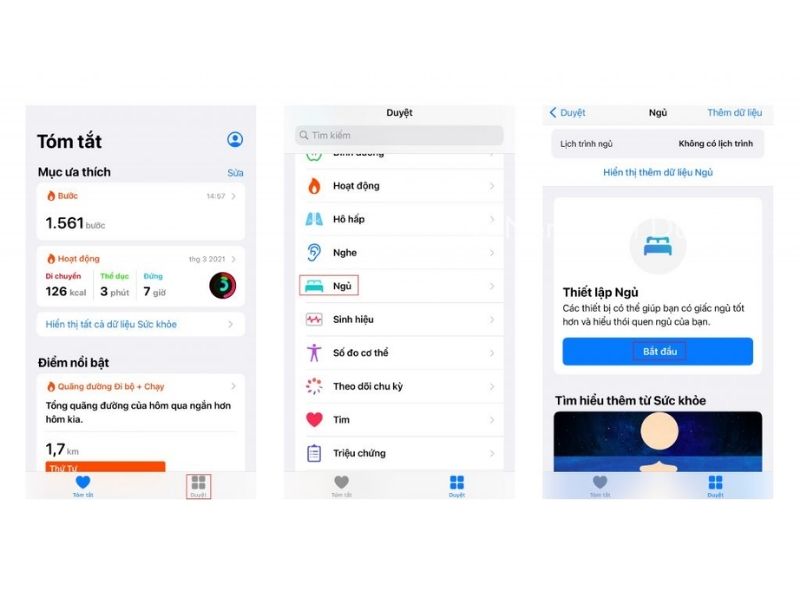 Cách theo dõi giấc ngủ trên iphone