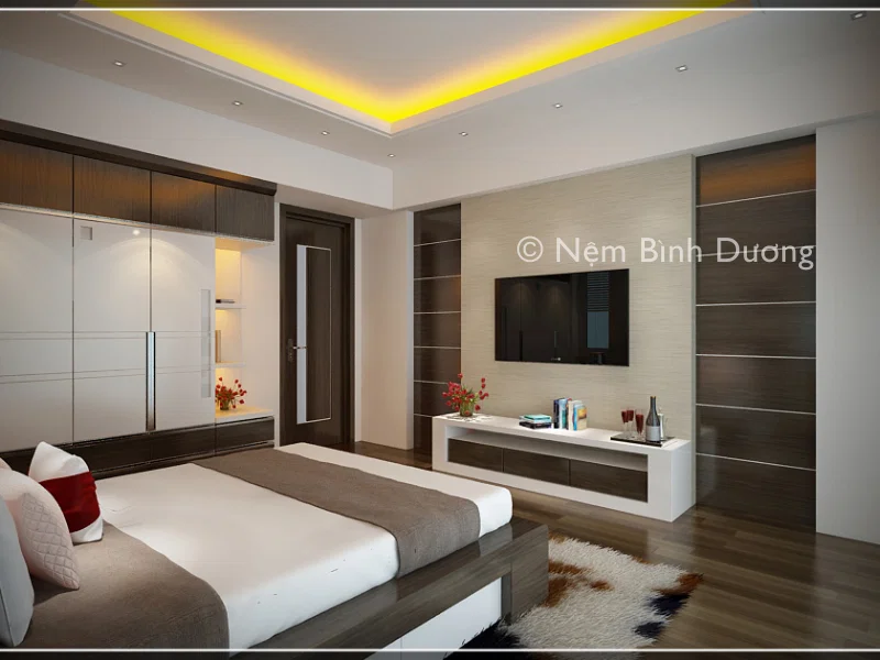 Kiêng kỵ khi kê giường phòng ngủ – Không kê giường đối diện cửa ra vào