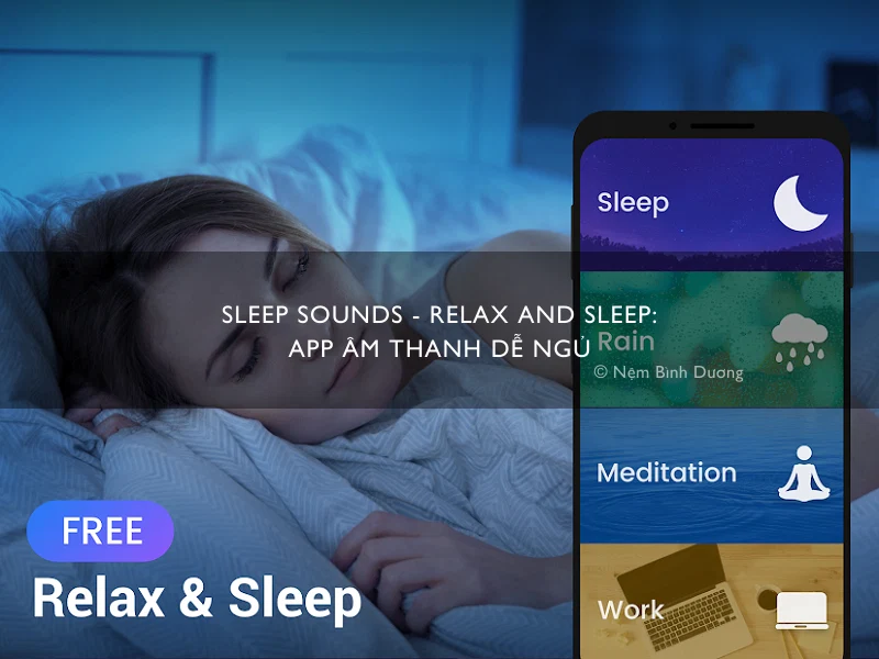 Sleep Sounds Relax And Sleep: App âm Thanh Dễ Ngủ