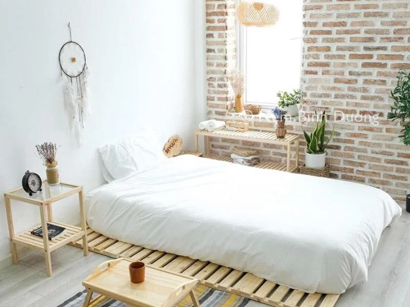 Trang trí phòng ngủ nhỏ cho nữ không giường tối giản cho nhà cấp 4 2 Trang trí phòng ngủ nhỏ cho nữ không giường tối giản cho nhà cấp 4