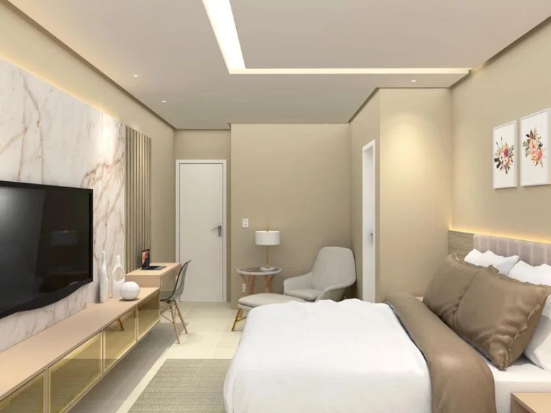 Bố trí giường ngủ trong phòng