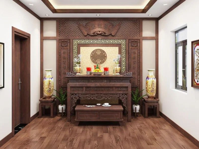 Có nên đặt giường ngủ sau phòng thờ không?