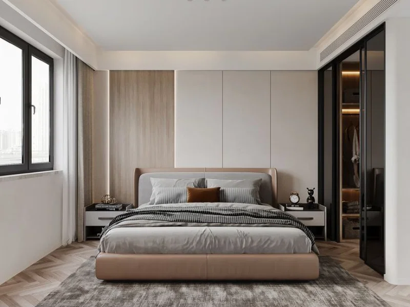 Đầu giường nên kê sát tường
