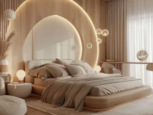 Các mẫu giường ngủ bọc nệm đầu giường phổ biến