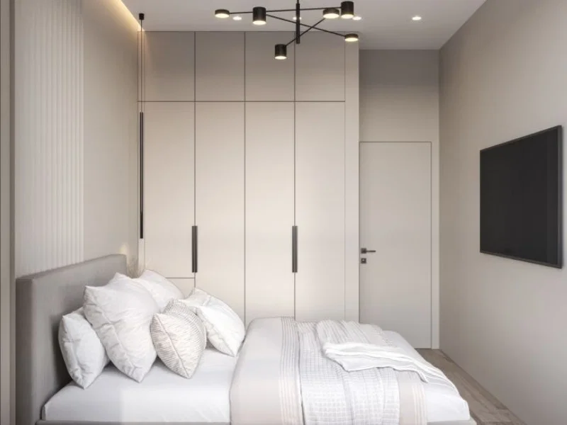 Kê giường ngủ lệch hướng cửa ra vào