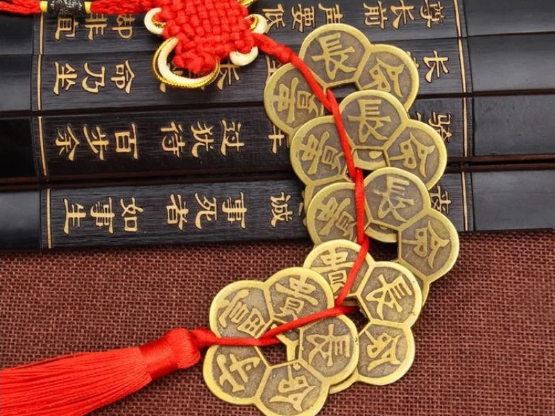 Treo đồng xu phong thủy 7 Treo đồng xu phong thủy