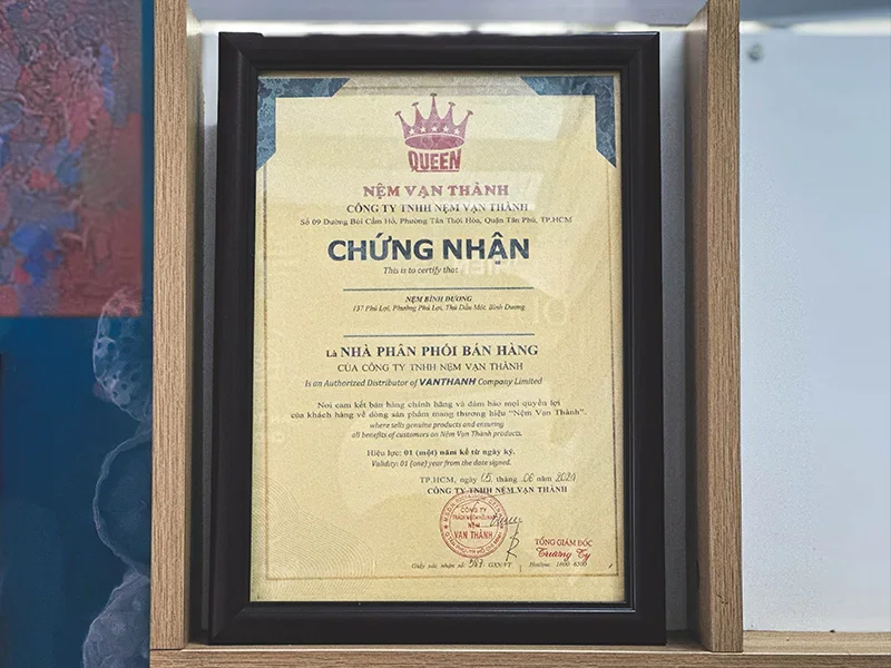 Hành Trình Giao Nệm cao su Vạn Thành Standard 1m6x2m-5cm Tại Bình Dương