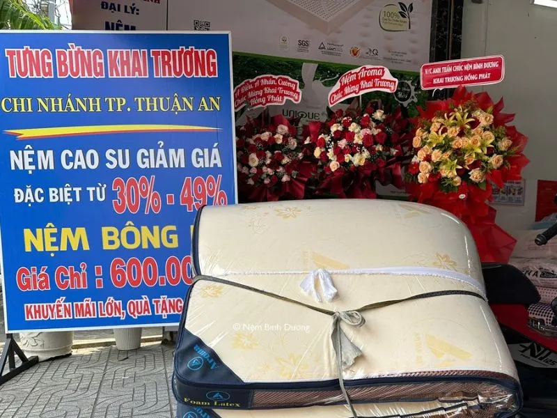 Nệm Bình Dương – Cửa hàng nệm giá rẻ tại Thuận An vừa khai trương