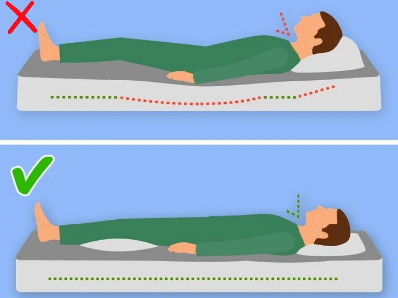 Tư thế ngủ bảo vệ cột sống