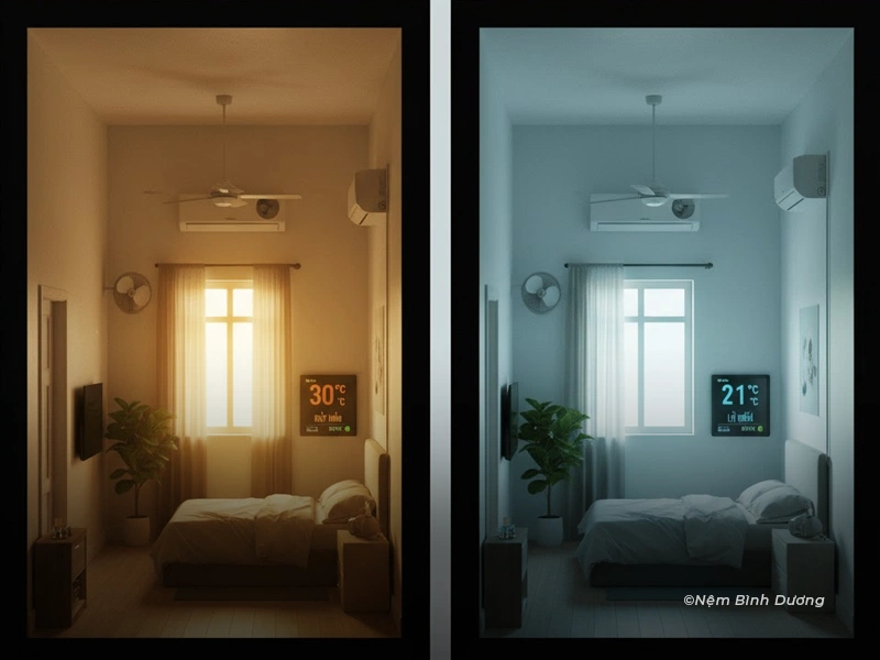 Nhiệt Độ Phòng Ngủ Phù Hợp Giúp Cải Thiện Giấc Ngủ Và Sức Khỏe 2 Nhiệt Độ Phòng Ngủ Phù Hợp Giúp Cải Thiện Giấc Ngủ Và Sức Khỏe