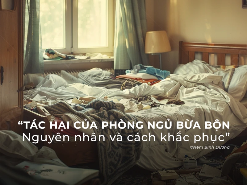 Tác hại của phòng ngủ bừa bộn 2 Tác hại của phòng ngủ bừa bộn
