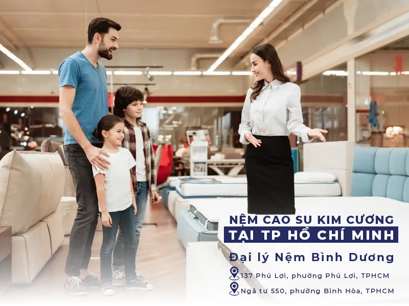 Nệm cao su Kim Cương tại TPHCM