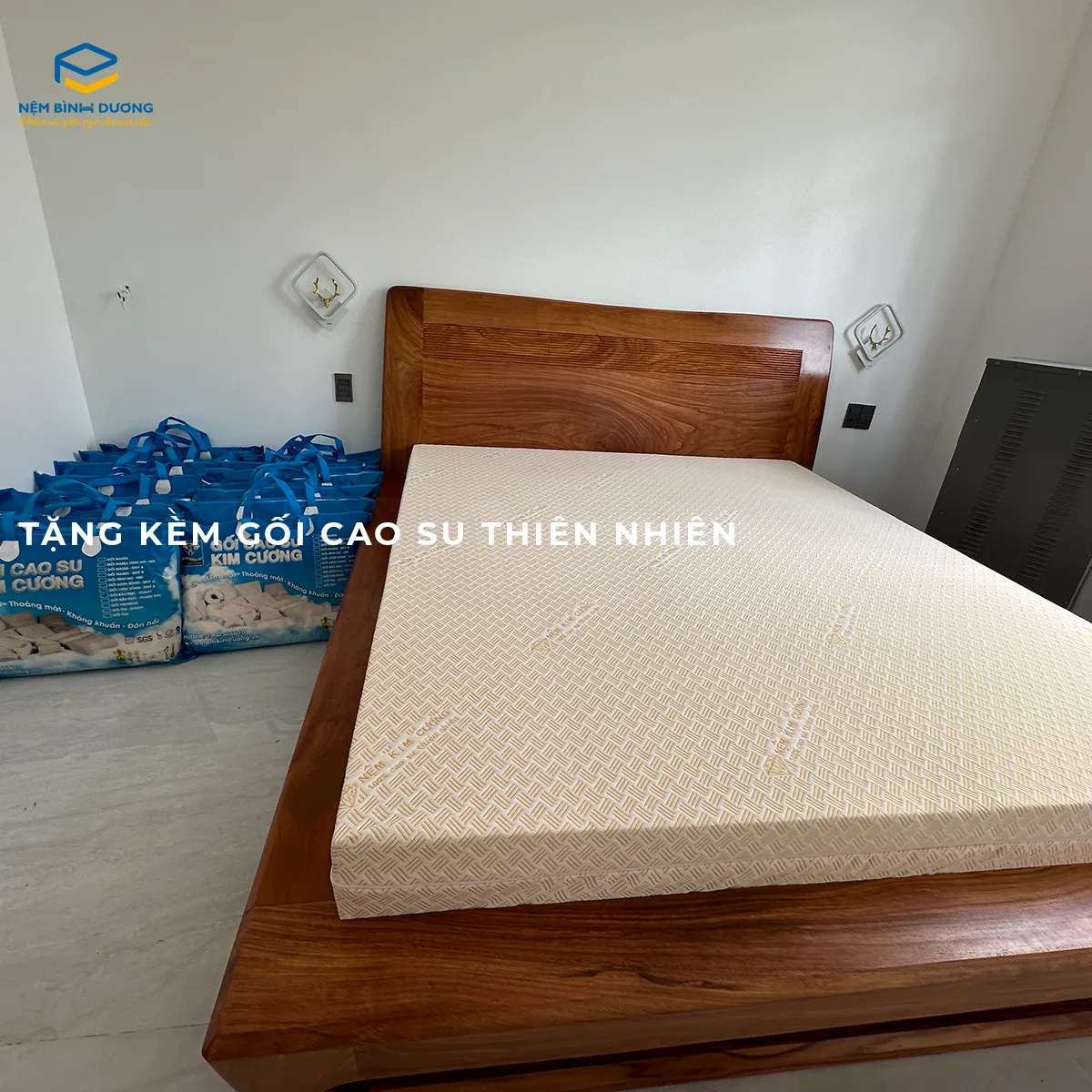 Giao nệm cao su Kim Cương Happy Gold dày 17cm tại Bến Cát 7 Giao nệm cao su Kim Cương Happy Gold dày 17cm tại Bến Cát