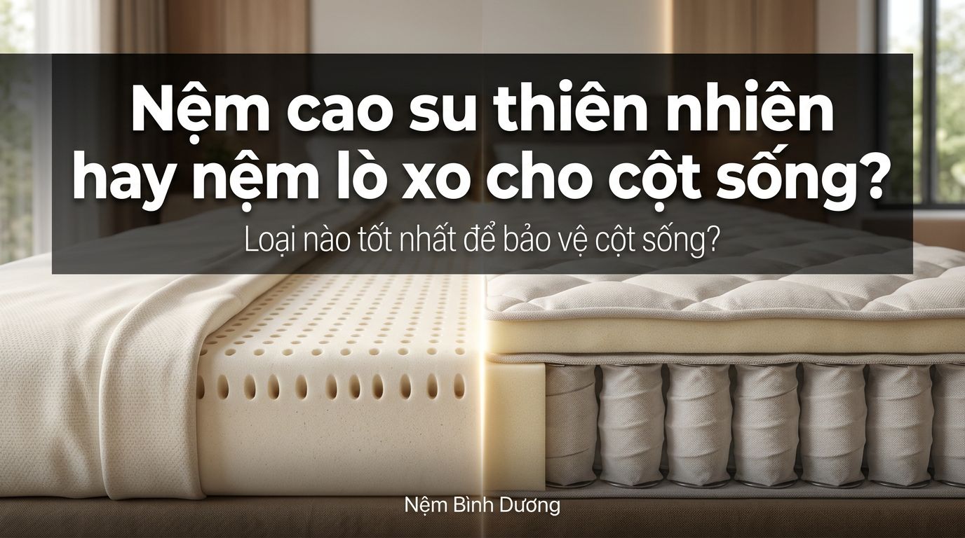 nem cao su thien nhien hay nem lo xo cho cot song