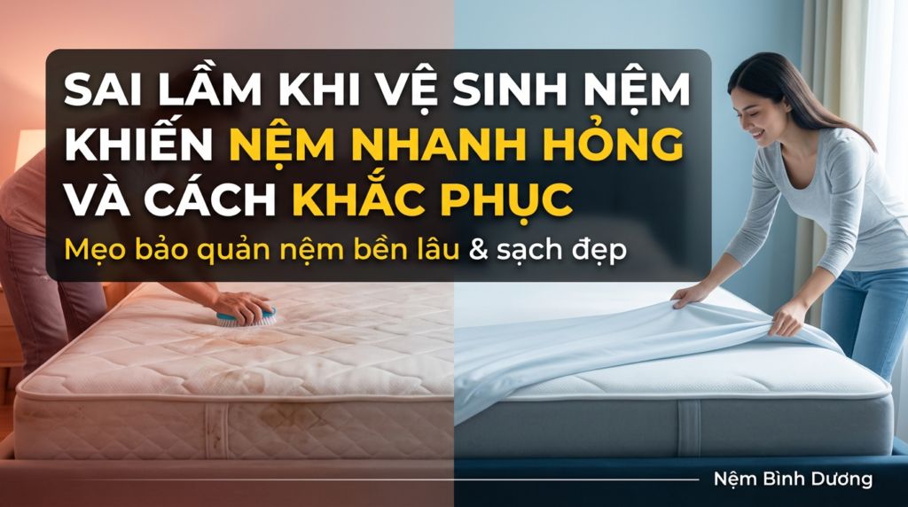 sai lam khi ve sinh nem khien nem nhanh hong va cach khac phuc