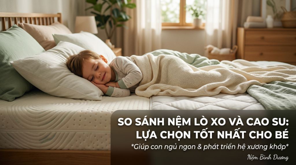 so sanh nem lo xo va cao su lua chon tot nhat cho be