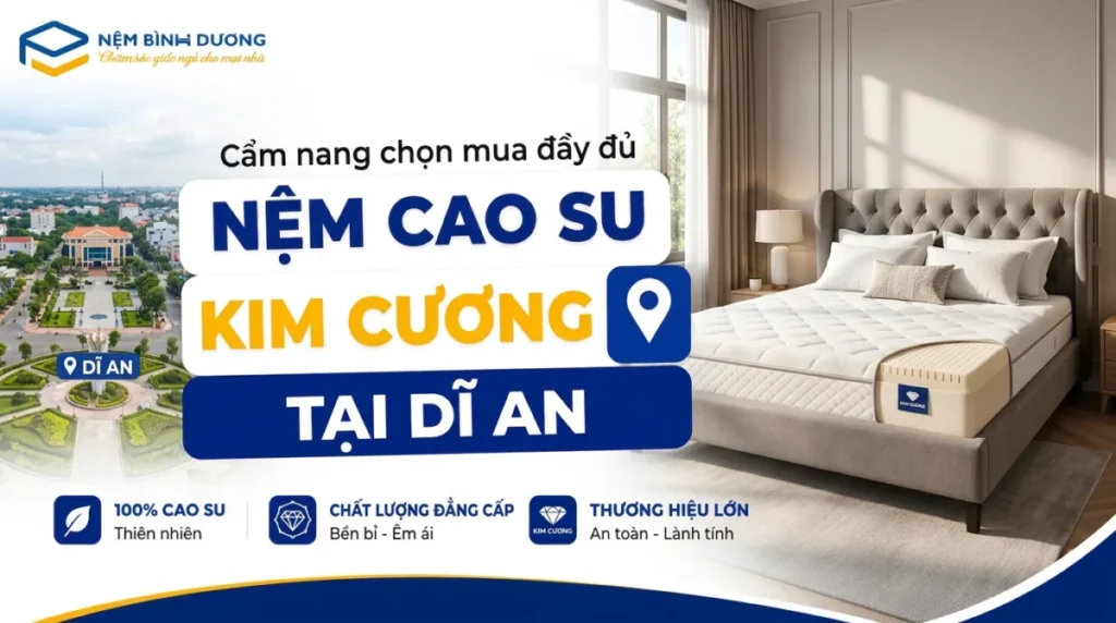 Nệm cao su Kim Cương tại Dĩ An