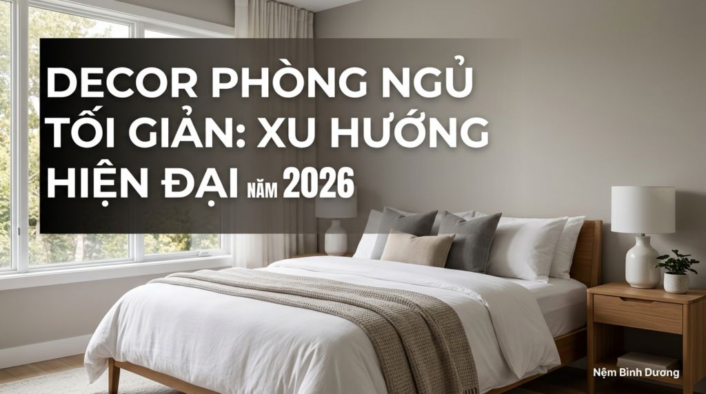 decor phong ngu toi gian xu huong hien dai nam 2026