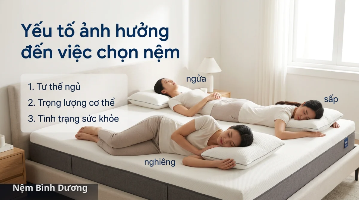 Tư thế ngủ đóng vai trò quan trọng trong việc lựa chọn độ cứng của nệm - Nằm nệm cứng hay nệm mềm tốt cho cột sống 3 Tư thế ngủ đóng vai trò quan trọng trong việc lựa chọn độ cứng của nệm - Nằm nệm cứng hay nệm mềm tốt cho cột sống