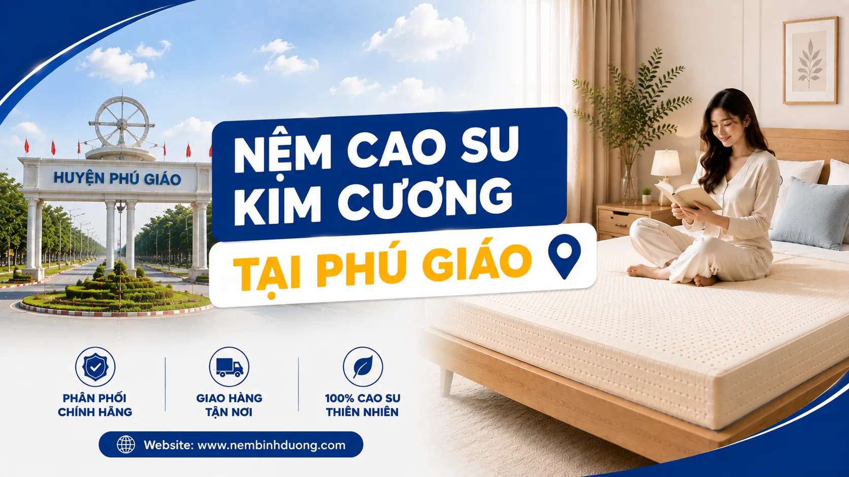 Nệm cao su Kim Cương tại Phú Giáo Nệm cao su Kim Cương tại Phú Giáo