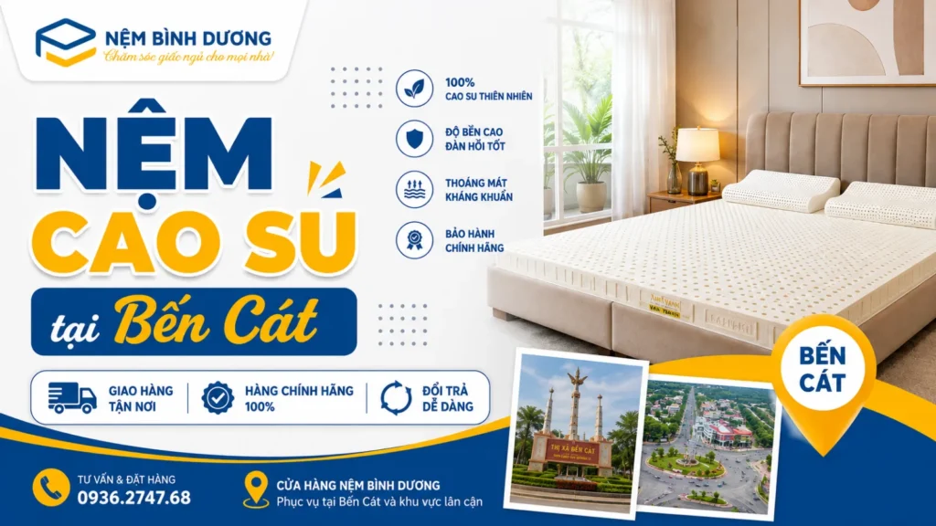 Nệm cao su tại Bến Cát - Nệm Bình Dương