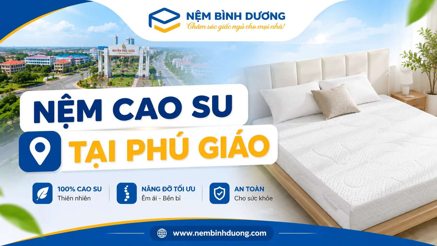 Nệm cao su tại Phú Giáo