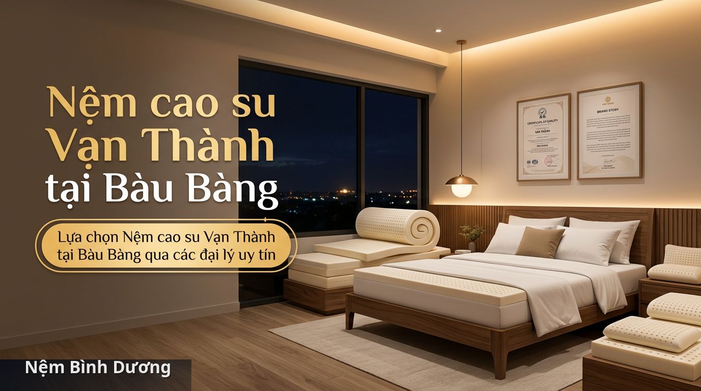 Lựa chọn Nệm cao su Vạn Thành tại Bàu Bàng qua các đại lý uy tín - Nệm cao su Vạn Thành tại Bàu Bàng