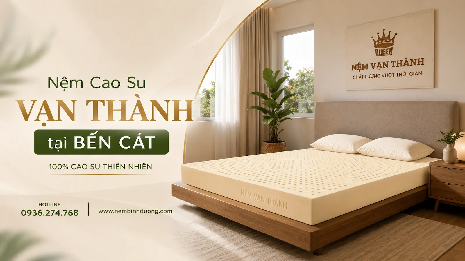 Nệm cao su Vạn Thành tại Bến Cát - Phân phối chính hãng