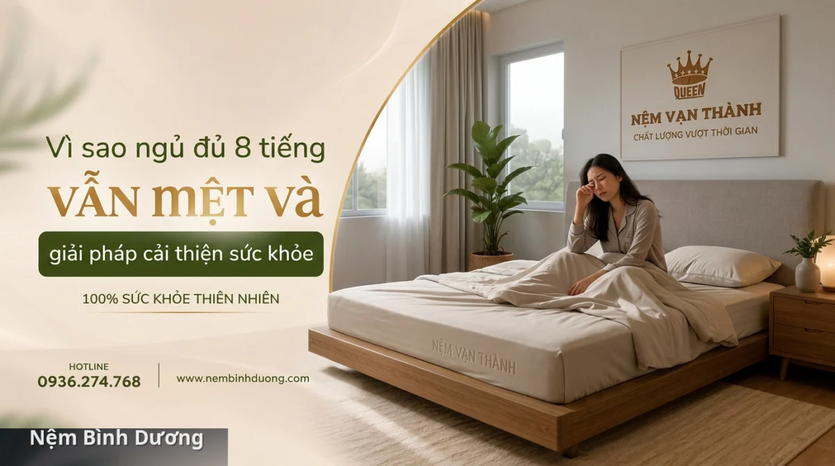 Ngủ đủ 8 tiếng nhưng vẫn cảm thấy mệt mỏi thường xuất phát từ chất lượng giấc ngủ không đảm bảo. - Vì sao ngủ đủ 8 tiếng vẫn mệt